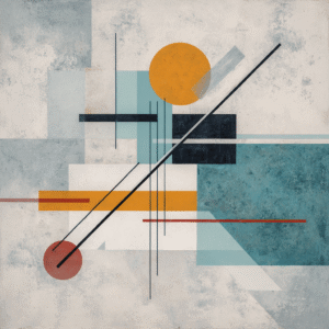 Geometric Reflections: Mid-Century Constructivist Hallway Art